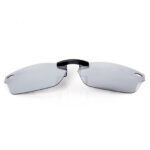 Custom Polarized Clip-On Sunglasses For RayBan RB5150 (48mm) 48-19-135 48x19 (Silver Mirror)