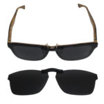 Custom Polarized Clip On Sunglasses For RayBan RB5279 (53 mm) 53-18-145 53x18 (Black Color)