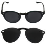 Custom Polarized  Clip On Sunglasses For RayBan RB2180V (49mm) 49-21-145 (Black)