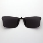 Custom Polarized Clip On Sunglasses For RayBan RB8415 (55mm) 55-17-145 55x17 (Black Color)
