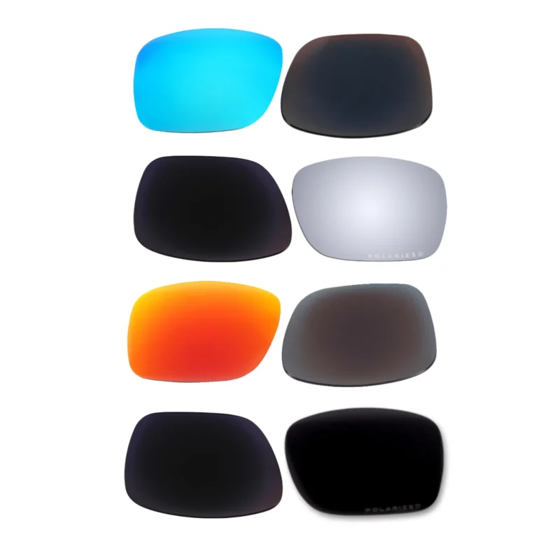 Polarized Lenses for Oakley Holbrook 4 Pair Color Combo (Fire Red Mirror, Black, Ice Blue Mirror, Sliver Mirror) - Image 2