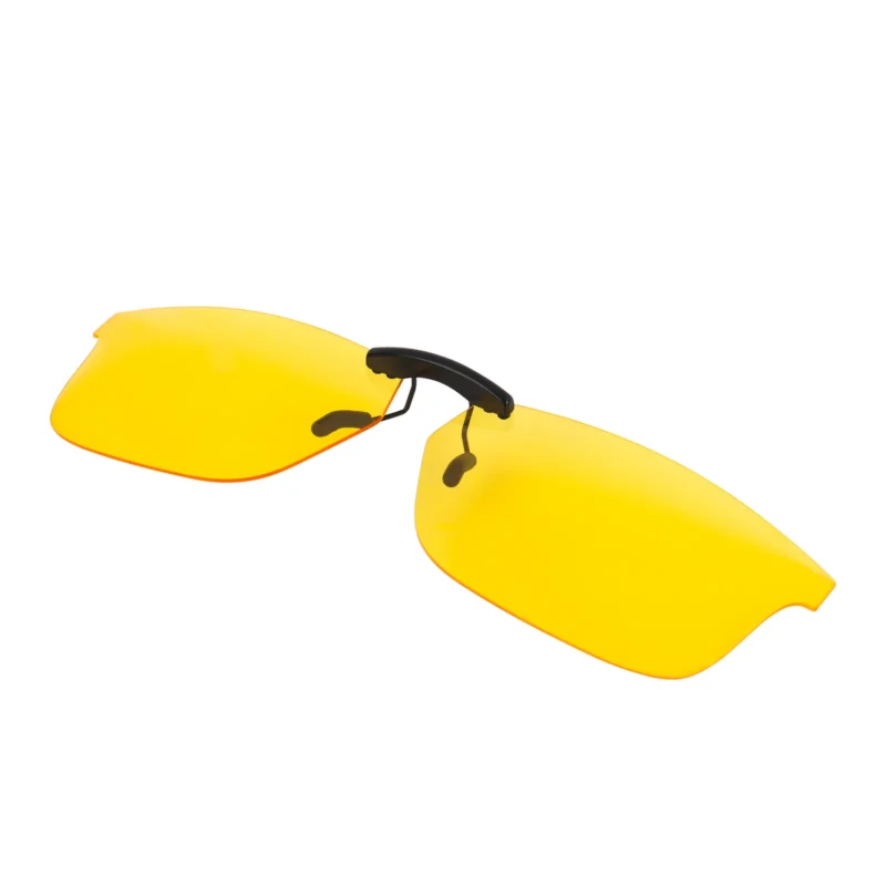 Custom Polarized Clip On Sunglasses for Oakley Ox8081 Plank 2.0 Rectangular Prescription Eyewear Frames 55mm (Yellow) - Image 2