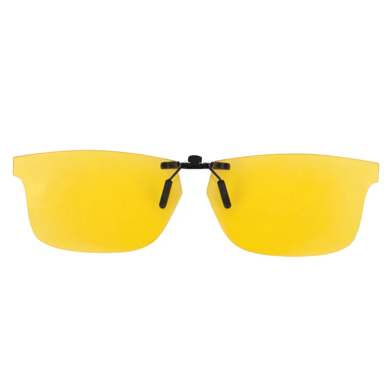 Custom Polarized Clip On Sunglasses for Oakley Ox8081 Plank 2.0 Rectangular Prescription Eyewear Frames 55mm (Yellow) - Image 3