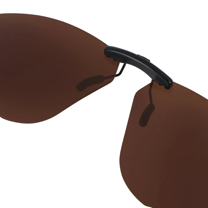 Custom Polarized Clip On Sunglasses for Oakley Men's Ox8080 Crosslink Zero Asian Fit Square Prescription Eyewear Frames 58mm (Brown) - Image 3