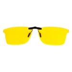 Custom Polarized Clip-On Sunglasses for Ray-Ban RX6335 Rectangular Prescription Eyeglass Frames 54mm (Yellow)