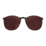 Custom Polarized Clip On Sunglasses for Ray-Ban RX7140 RB7140 Square Prescription Eyewear Frame 51mm (Brown)