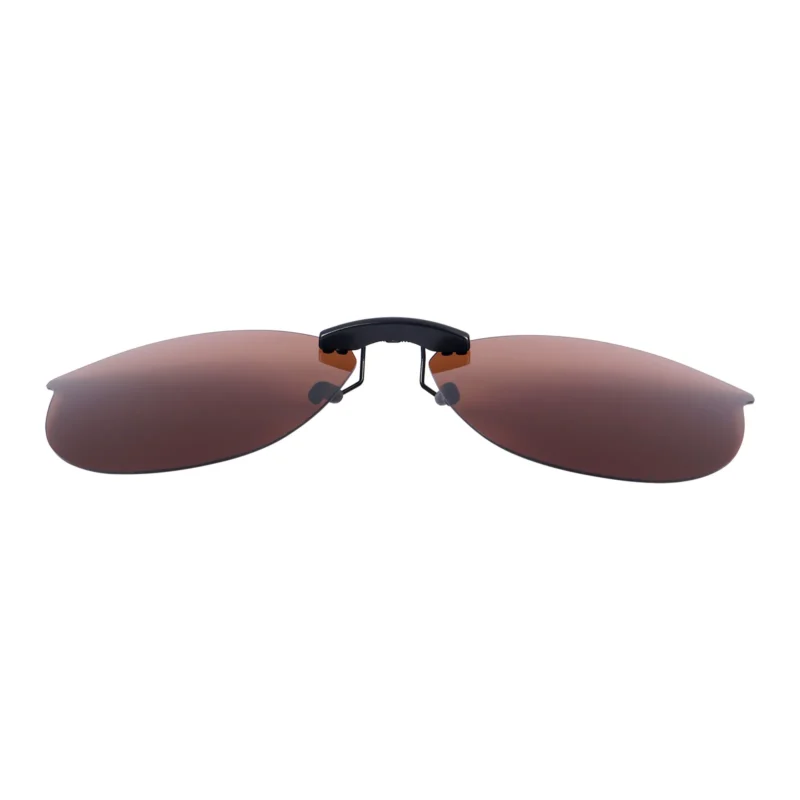 Custom Polarized Clip On Sunglasses for Ray-Ban RX7140 RB7140 Square Prescription Eyewear Frame 51mm (Brown) - Image 3