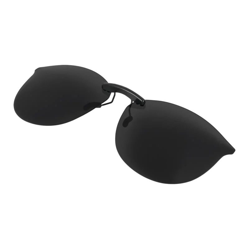 Custom Polarized Clip On Sunglasses for Ray-Ban RX7140 RB7140 Square Prescription Eyewear Frame 51mm (Black) - Image 2