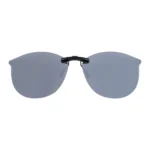 Custom Polarized Clip On Sunglasses for Ray-Ban RX7140 RB7140 Square Prescription Eyewear Frame 51mm (Silver)