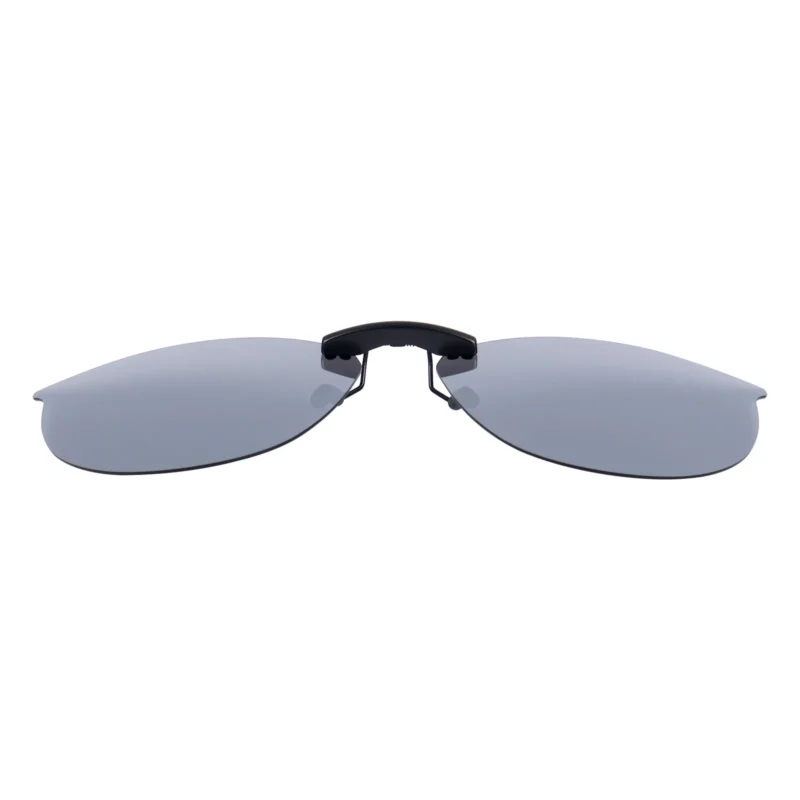 Custom Polarized Clip On Sunglasses for Ray-Ban RX7140 RB7140 Square Prescription Eyewear Frame 51mm (Silver) - Image 3