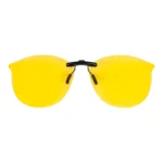 Custom Polarized Clip On Sunglasses for Ray-Ban RX7140 RB7140 Square Prescription Eyewear Frame 51mm (Yellow)