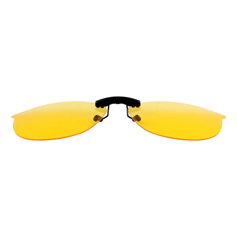 Custom Polarized Clip On Sunglasses for Ray-Ban RX7140 RB7140 Square Prescription Eyewear Frame 51mm (Yellow) - Image 3