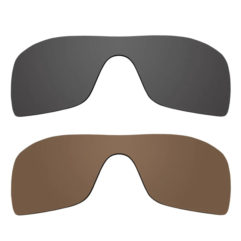 Polarized Lenses for Oakley Batwolf 2 Pair Combo (Grey, Bronze Brown)