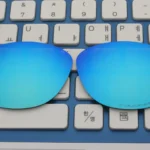 Replacement Polarized Lenses for Oakley Frogskins (Ice Blue Mirror)