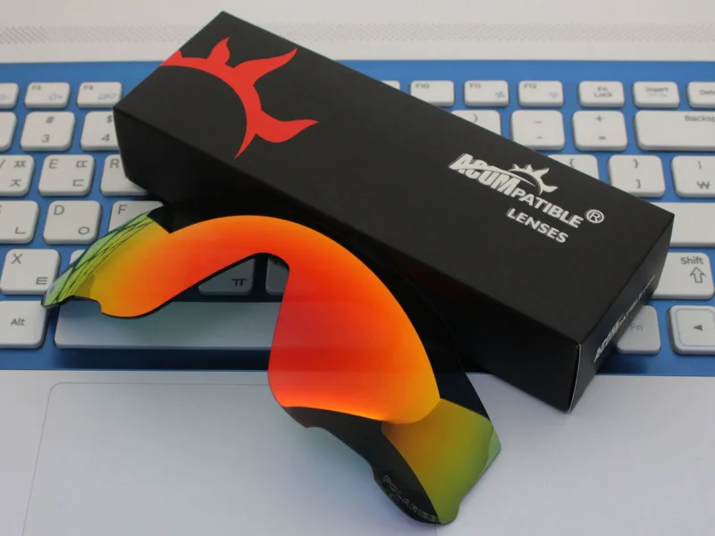 Replacement Polarized Vented Lenses for Oakley Jawbreaker OO9290 (Fire Red Mirror) - Image 7