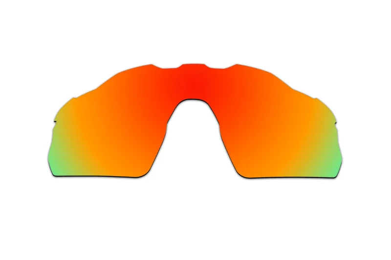 Replacement Polarized Vented Lenses for Oakley Radar EV Pitch OO9211 (Fire Red Mirror)