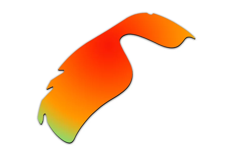 Replacement Polarized Vented Lenses for Oakley RadarLock Path (Asia Fit) OO9206 (Fire Red Mirror) - Image 2