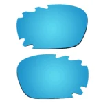 Replacement Polarized Vented Lenses for Oakley Racing Jacket (Ice Blue)