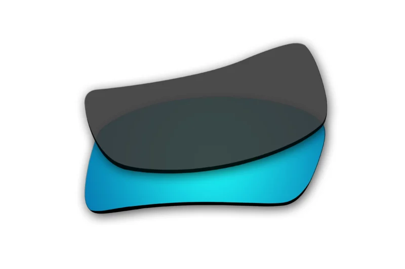 Replacement Polarized Lenses for Oakley Oil Drum (Ice Blue Mirror) - Image 3