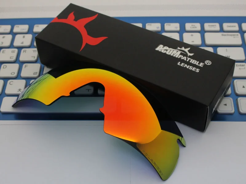 Replacement Polarized Lenses for Oakley M Frame Hybrid New, (1999) (Fire Red Mirror) - Image 7