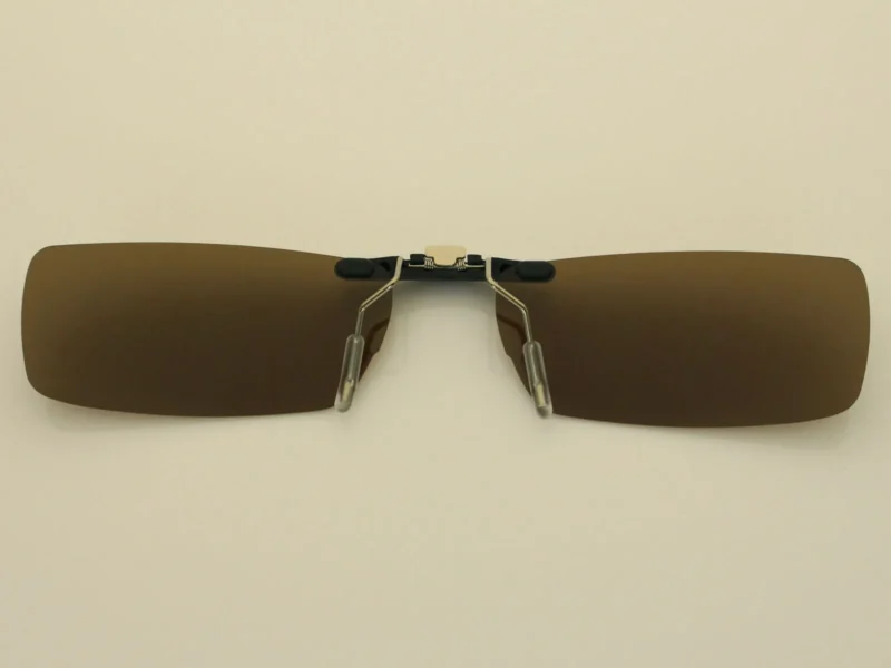 Custom Polarized Clip on Sunglasses For RayBan RB6182 53x17 (Bronze Brown Color Lenses) - Image 2