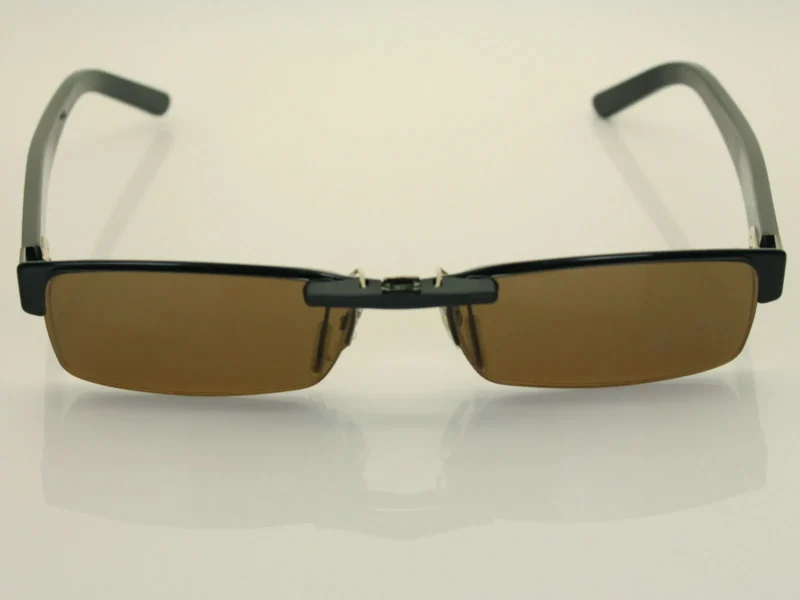 Custom Polarized Clip on Sunglasses For RayBan RB6182 53x17 (Bronze Brown Color Lenses) - Image 3