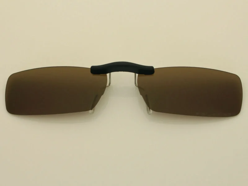 Custom Polarized Clip on Sunglasses For RayBan RB6182 53x17 (Bronze Brown Color Lenses)