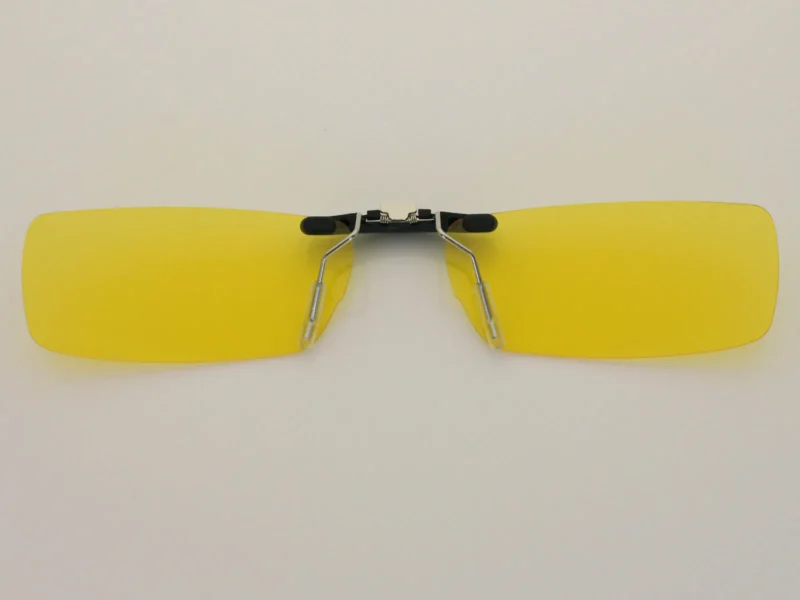 Custom Polarized Clip on Sunglasses For RayBan RB6182 53x17 (Yellow) -Night Vision - Image 2