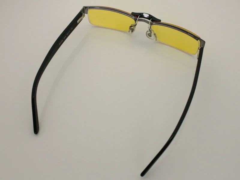 Custom Polarized Clip on Sunglasses For RayBan RB6182 53x17 (Yellow) -Night Vision - Image 4