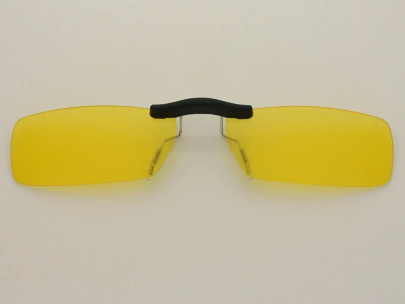 Custom Polarized Clip on Sunglasses For RayBan RB6182 53x17 (Yellow) -Night Vision