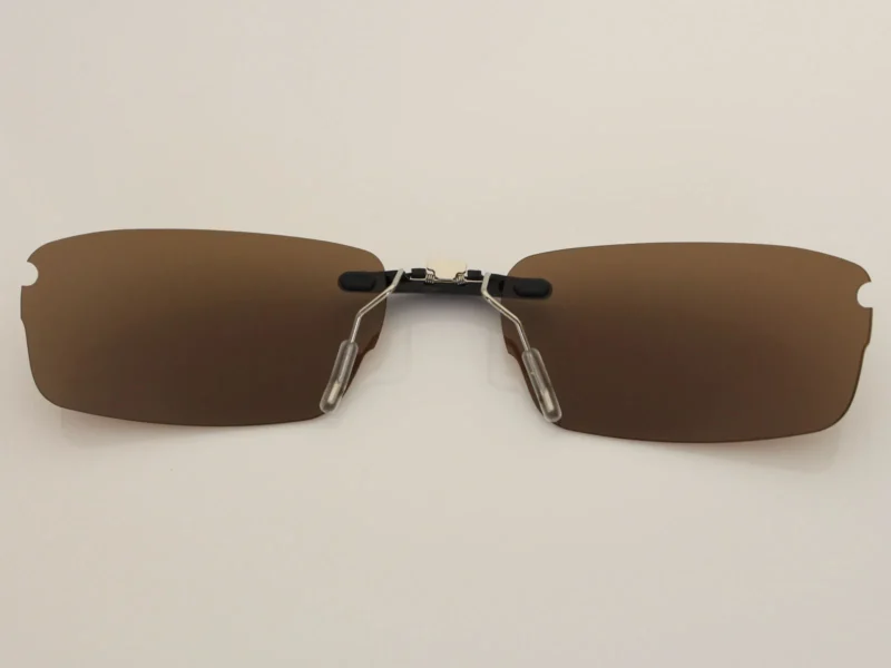 Custom Polarized Clip On Replacement Sunglasses For Oakley RHINOCHASER OX3111 52 X19 (Bronze Brown) - Image 2