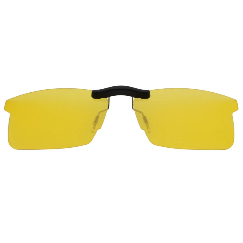 Custom Polarized Clip On Sunglasses For RayBan RB8411 (RX8411) 54-17-140 54x17 (Yellow) - Night Vision - Image 3