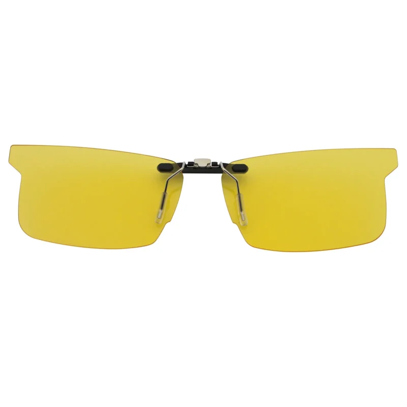 Custom Polarized Clip On Sunglasses For RayBan RB8411 (RX8411) 54-17-140 54x17 (Yellow) - Night Vision - Image 4