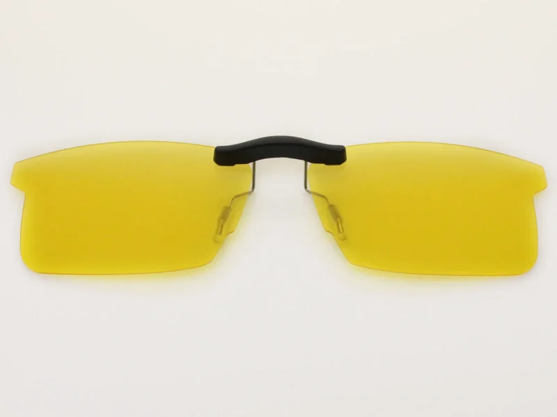 Custom Polarized Clip On Sunglasses For RayBan RB8411 (RX8411) 54-17-140 54x17 (Yellow) - Night Vision