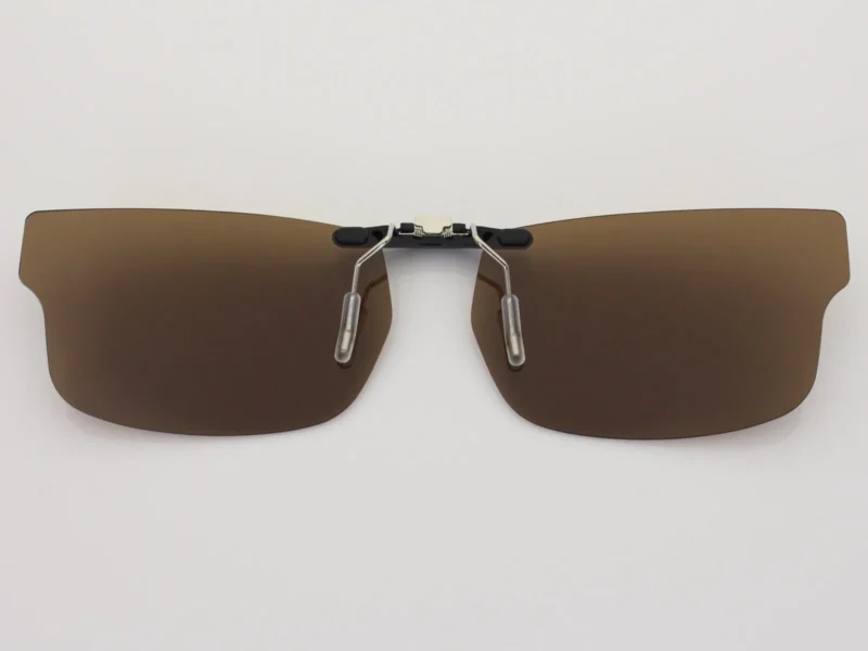 Custom Polarized Clip on Sunglasses For RayBan RB5245 (RX5245) 52x17 (Bronze Brown) - Image 2