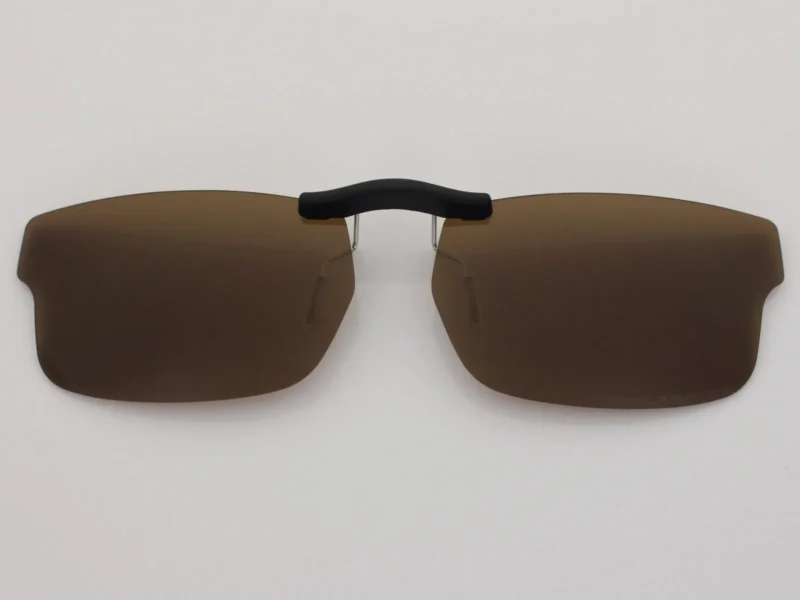 Custom Polarized Clip on Sunglasses For RayBan RB5245 (RX5245) 52x17 (Bronze Brown)