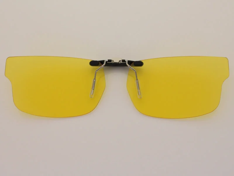 Custom Polarized Clip on Sunglasses For RayBan RB5245 (RX5245) 52x17 (Yellow) - Night Vision - Image 2