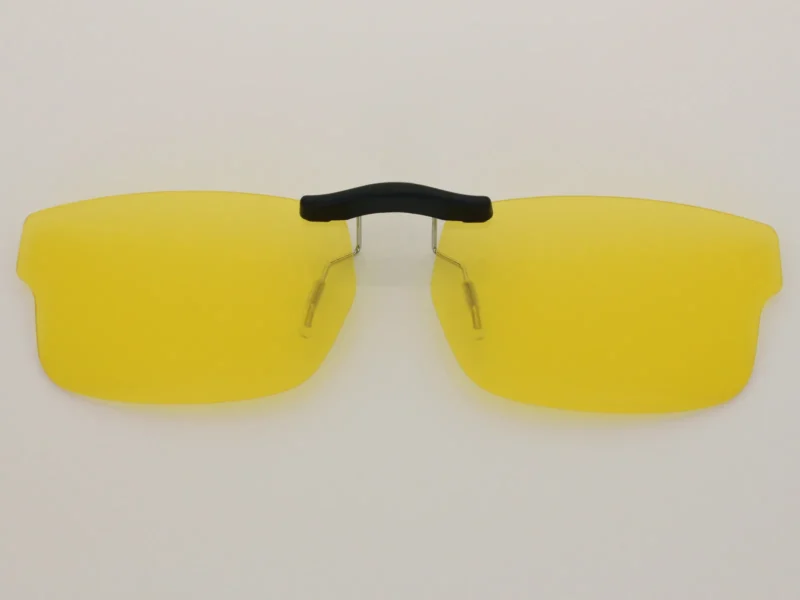 Custom Polarized Clip on Sunglasses For RayBan RB5245 (RX5245) 52x17 (Yellow) - Night Vision