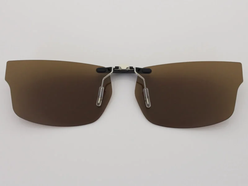 Custom Polarized Clip on Sunglasses For RayBan RB5245 (RX5245) 54x17 (Bronze Brown) - Image 2