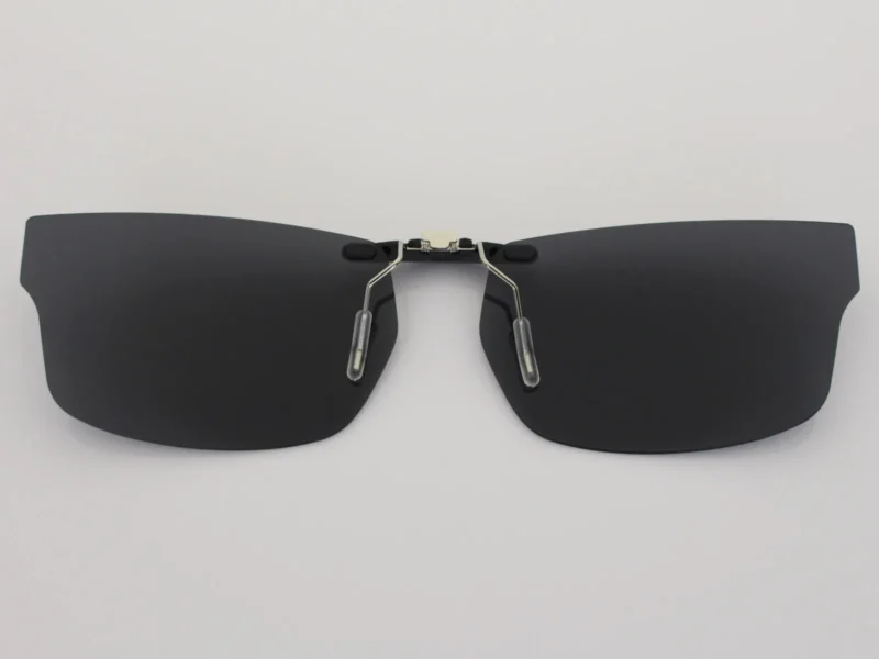 Custom Polarized Clip on Sunglasses For RayBan RB5245 (RX5245) 54x17 (Black) - Image 2