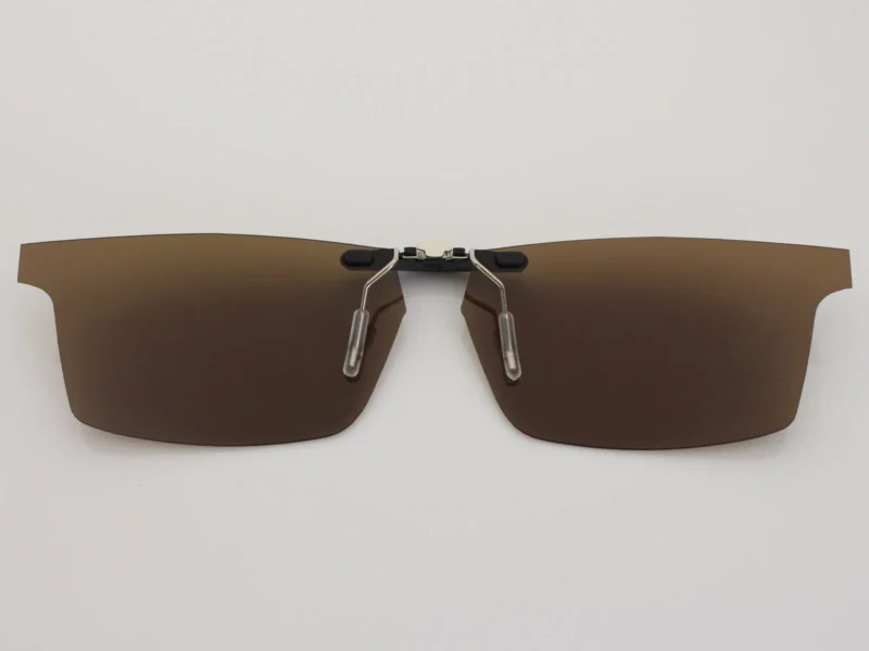 Custom Polarized Clip On Replacement Sunglasses For Oakley Pitchman (53) OX8050 53-18-140 (Bronze Brown) - Image 2