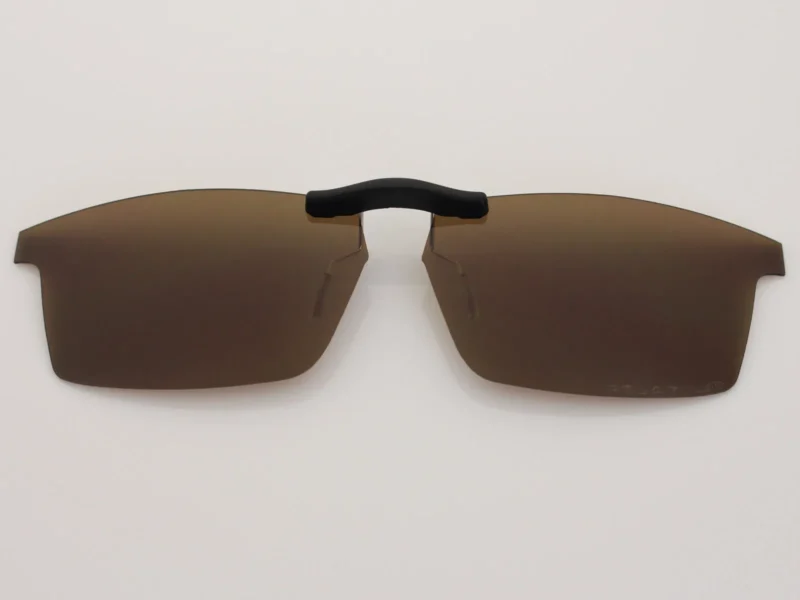 Custom Polarized Clip On Replacement Sunglasses For Oakley Pitchman (53) OX8050 53-18-140 (Bronze Brown)