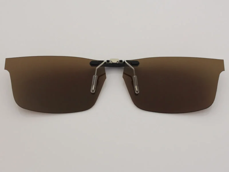 Custom Polarized  Clip On Replacement Sunglasses For Oakley Pitchman (55) OX8050 55-18-140 (Bronze Brown) - Image 2