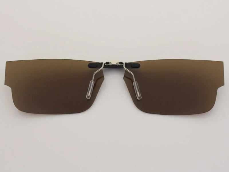 Custom Polarized Clip On Replacement Sunglasses For Oakley Airdrop (51) OX8046 51-18-143 (Bronze Brown) - Image 2