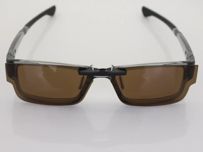 Custom Polarized Clip On Replacement Sunglasses For Oakley Airdrop (51) OX8046 51-18-143 (Bronze Brown) - Image 3