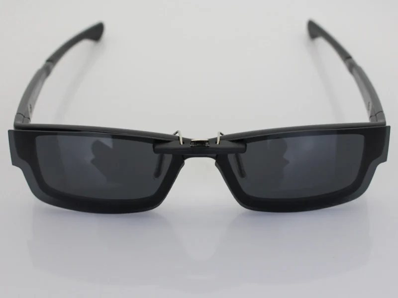 Custom Polarized Clip On Replacement Sunglasses For Oakley Airdrop (53) OX8046 53-18-143 (Black) - Image 3