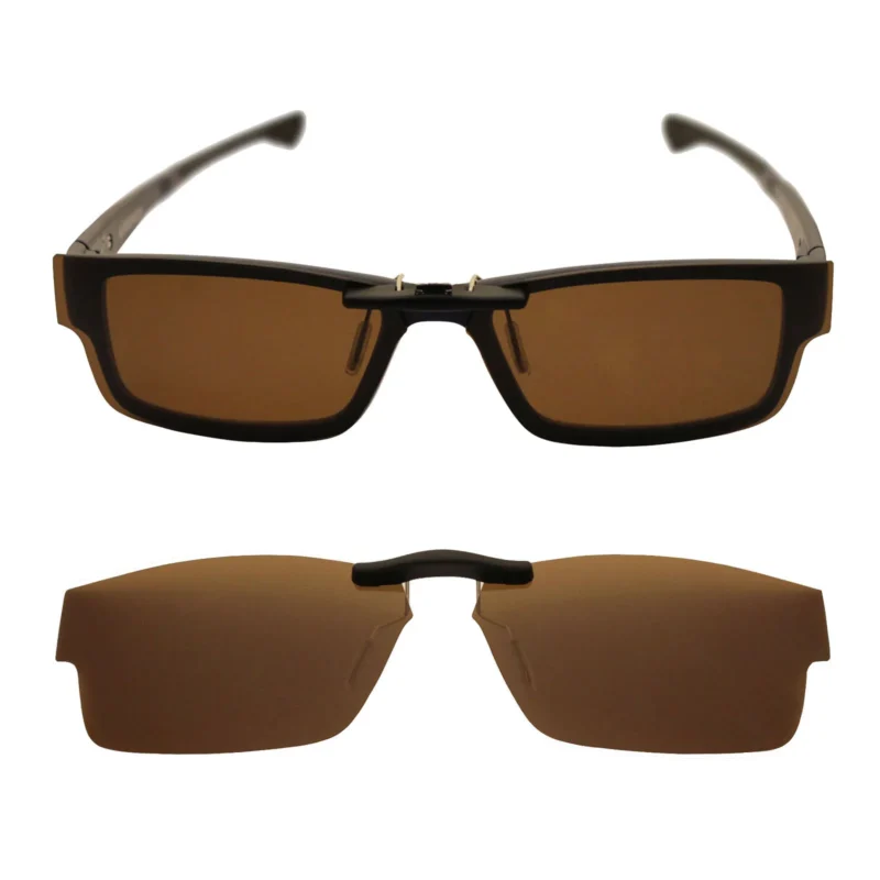 Custom Polarized  Clip On Replacement Sunglasses For Oakley Airdrop (55) OX8046 55-18-143 (Bronze Brown) - Image 5