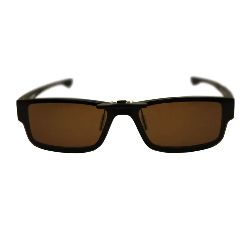 Custom Polarized Clip On Replacement Sunglasses For Oakley Airdrop (57) OX8046 57-18-143 (Bronze Brown) - Image 3