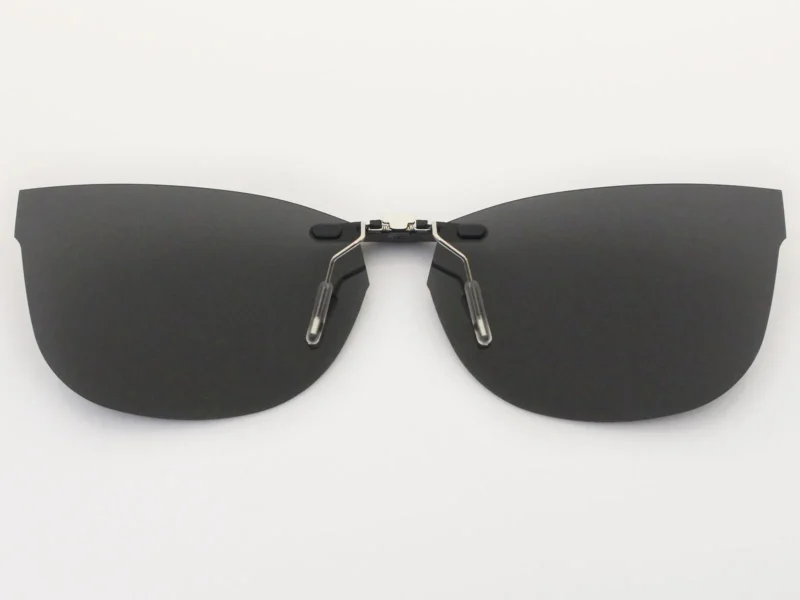 Custom Polarized Clip On Sunglasses For RayBan RB7024 (56mm) 56-16-145 56x16 (Black Color) - Image 2