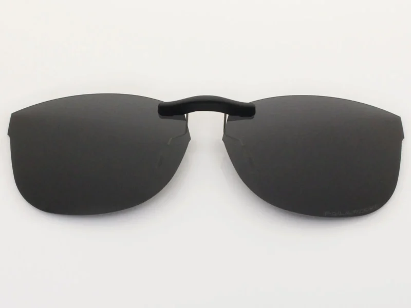 Custom Polarized Clip On Sunglasses For RayBan RB7024 (56mm) 56-16-145 56x16 (Black Color)